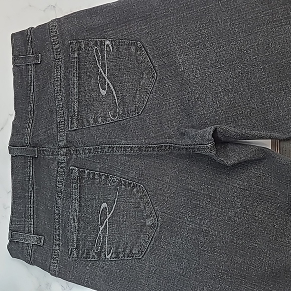 NWOT STYLE & CO BLACK TUMMY CONTROL BOOTCUT JEANS - Picture 6 of 16